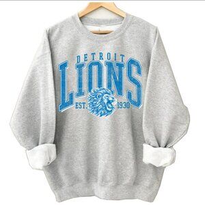 Detroit Lions Sweatshirt 1930 Detroit Lions Football Shirt Retro Unisex